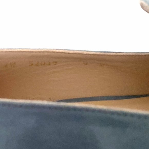 Stuart Weitzman Arkymid Block Heeled Loafers in Jean Suede - Picture 9 of 11